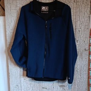 Russell Athletic Dark Blue Zip-Up Jacket